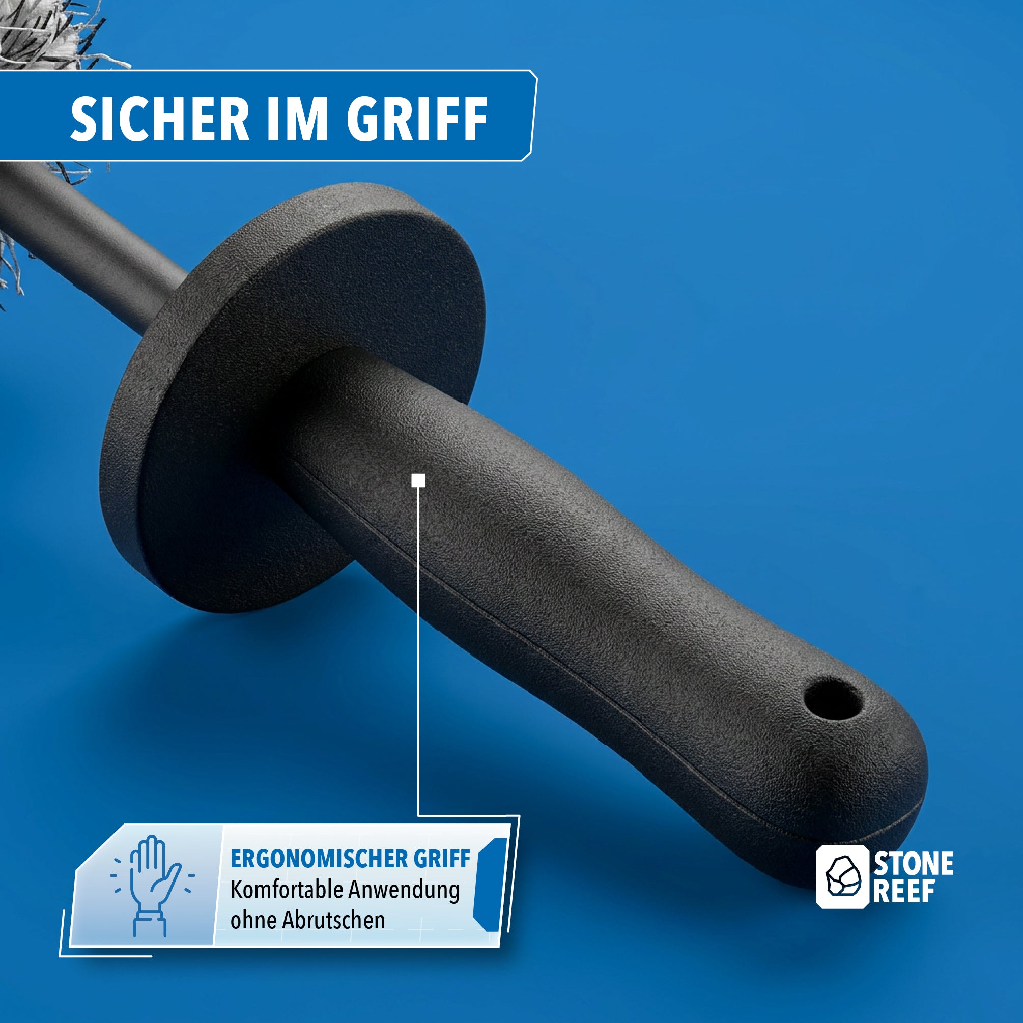 Mikrofaser-Material der Felgenbürste im Detail – STONE REEF