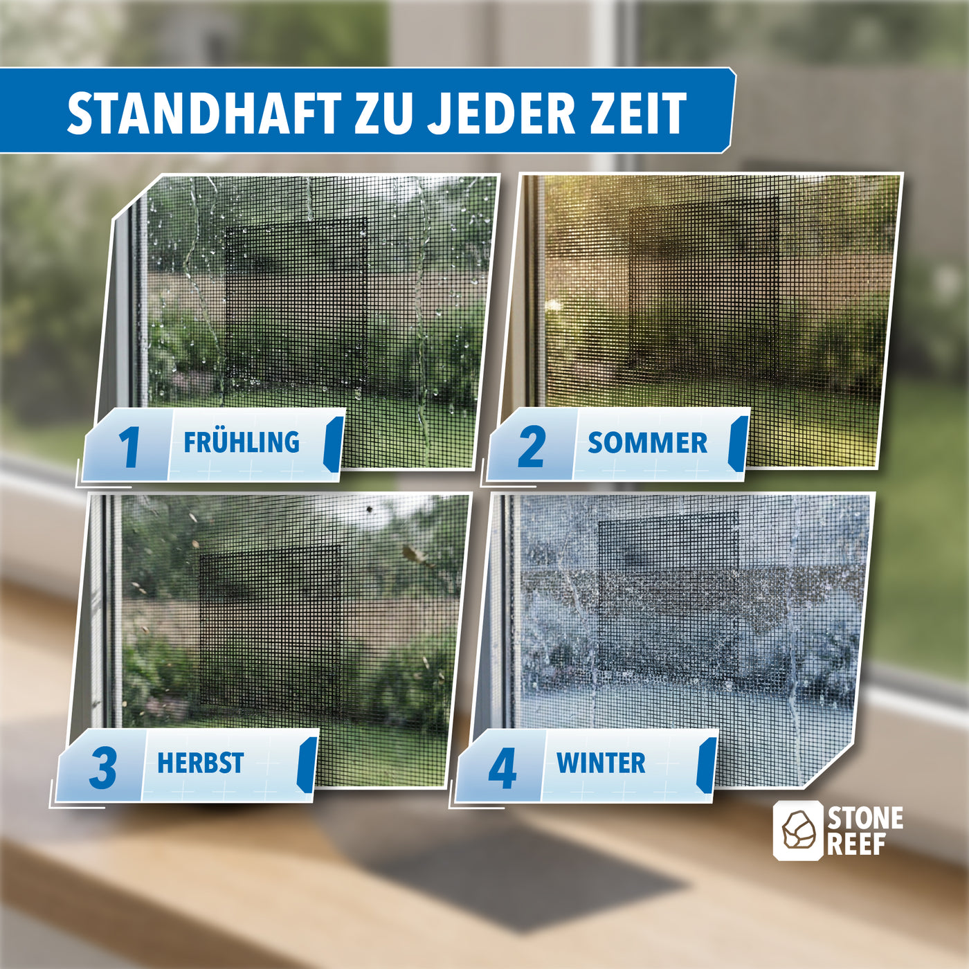 Zuschnitt und Größe des Fliegengitter Reparatur-Flickens – STONE REEF