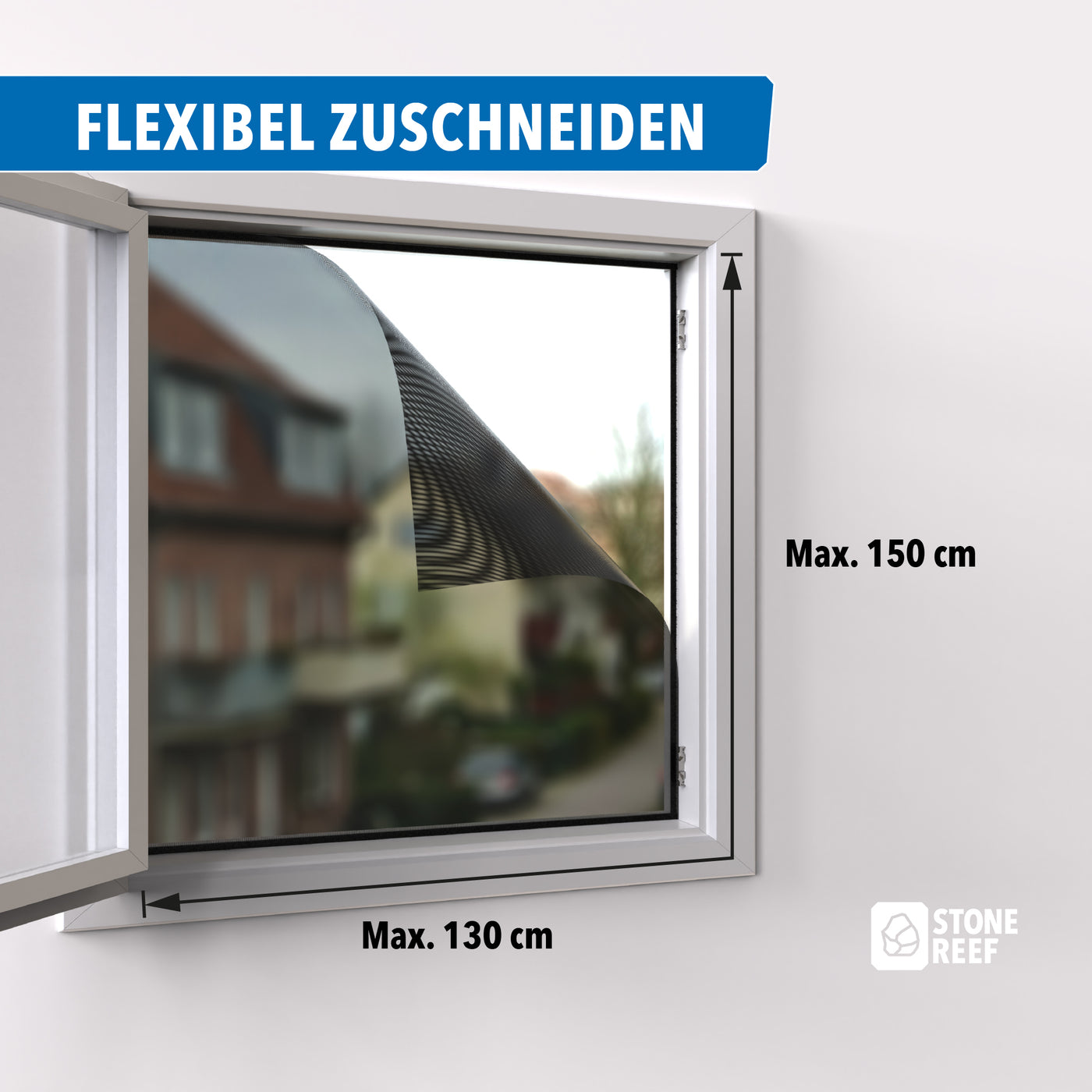 Klettband des Fliegengitter Sets im Detail – STONE REEF