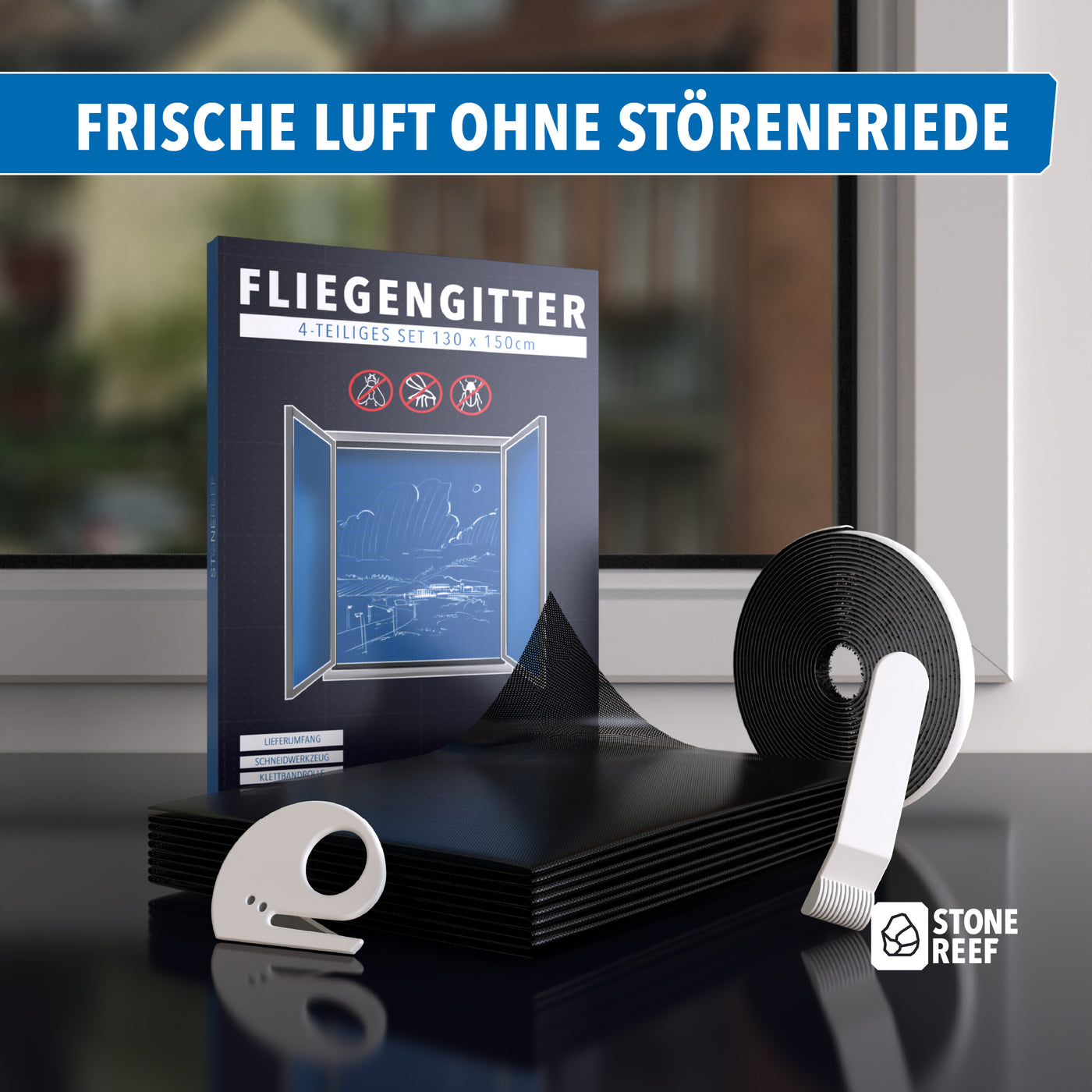 Langlebiges Fliegengitter Set im Überblick – STONE REEF