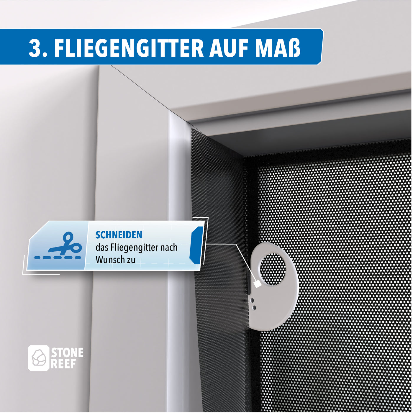 Lieferumfang des Fliegengitter Sets – STONE REEF