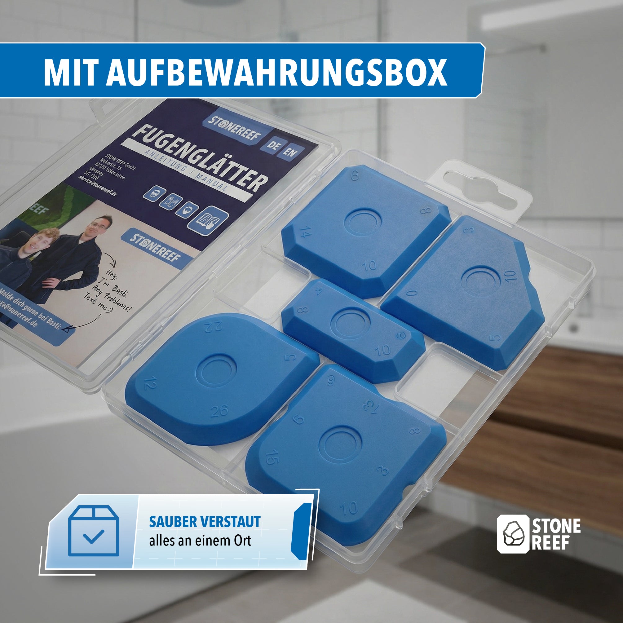 Fugenglätter im Einsatz in der Küche – STONE REEF
