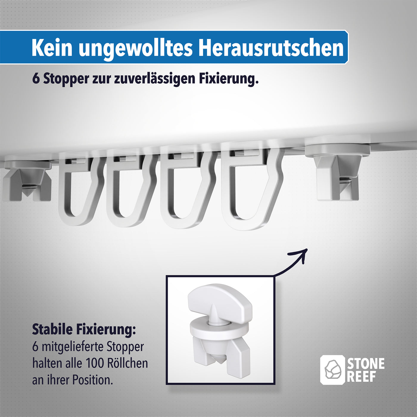 Lieferumfang der Gardinenrollen im Überblick – STONE REEF