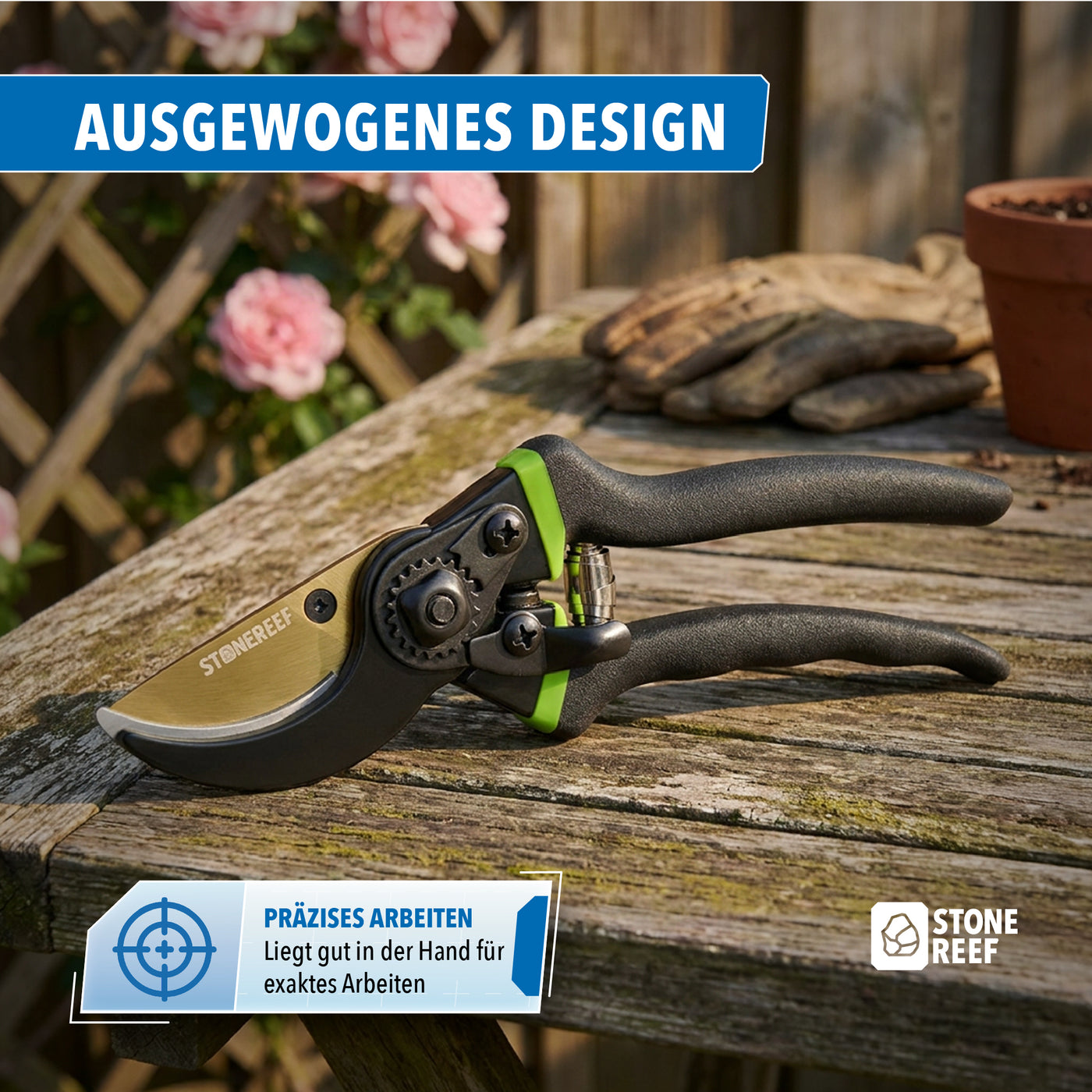 Bypass Gartenschere beim Schneiden von Ästen – STONE REEF