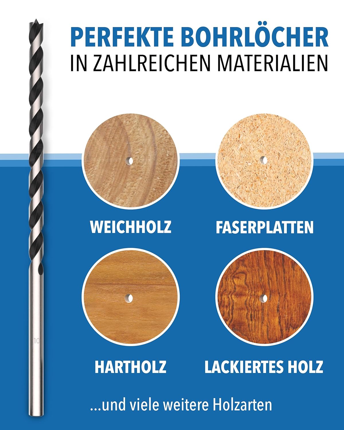 Holzbohrer-Set in praktischer Aufbewahrungsbox – STONE REEF