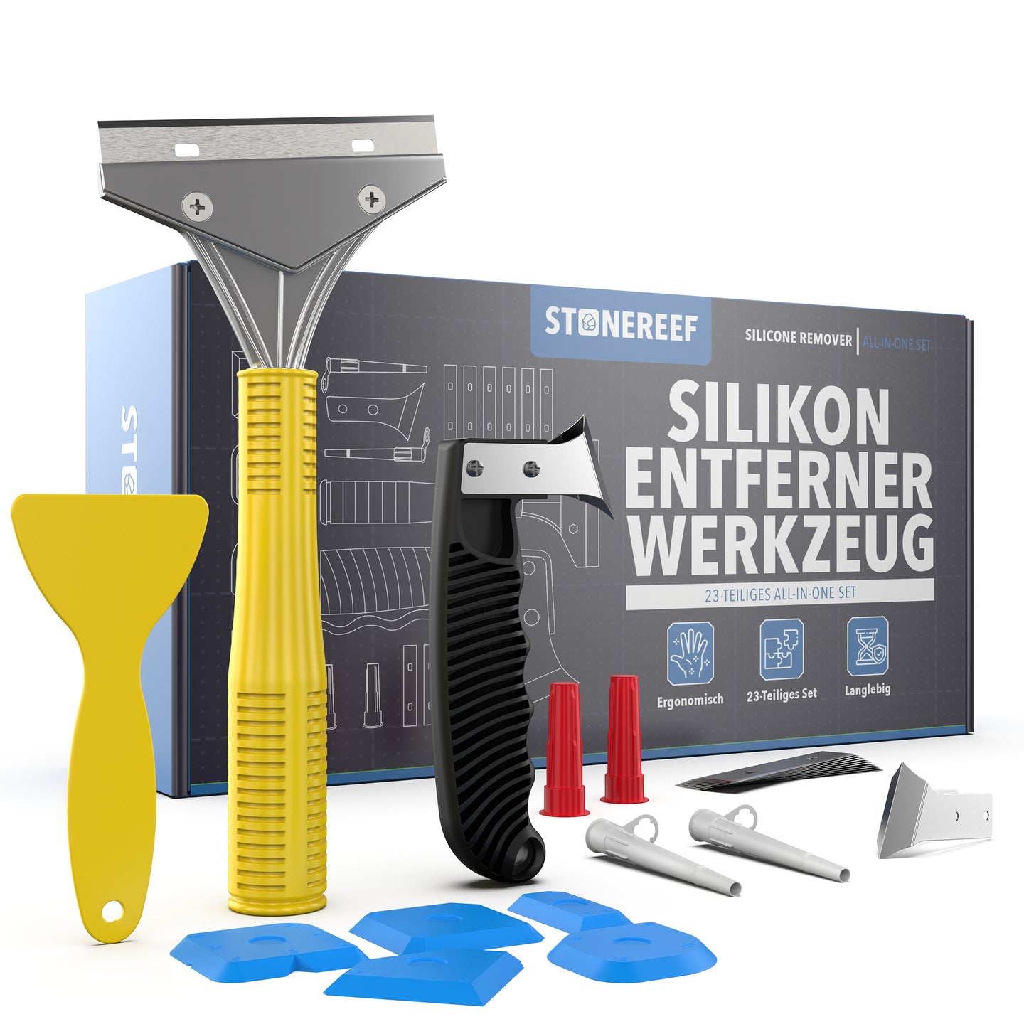 Silikonentferner Set für saubere Fugenerneuerung