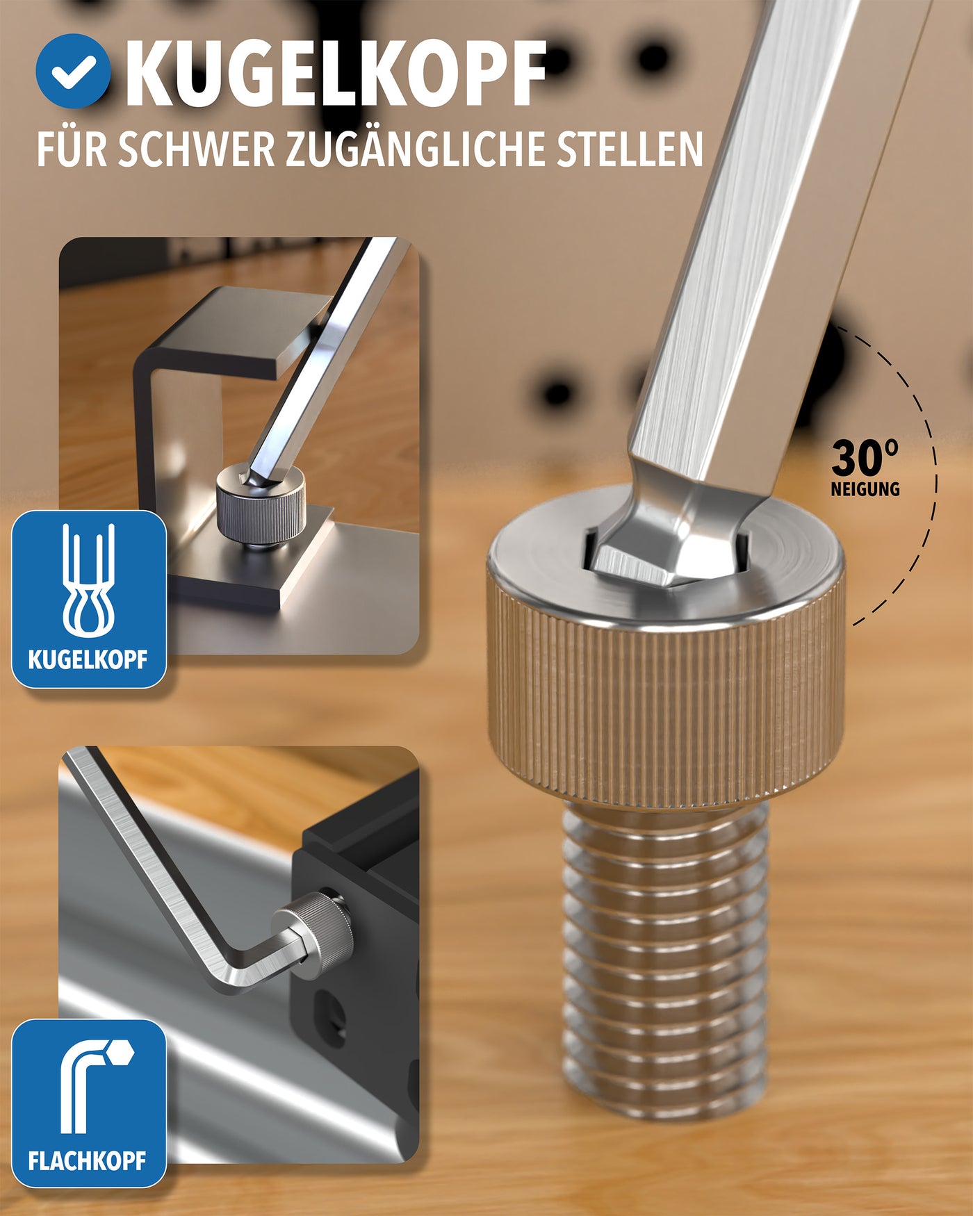 Praktischer Halter zur Aufbewahrung des Inbusschlüssel-Sets – STONE REEF