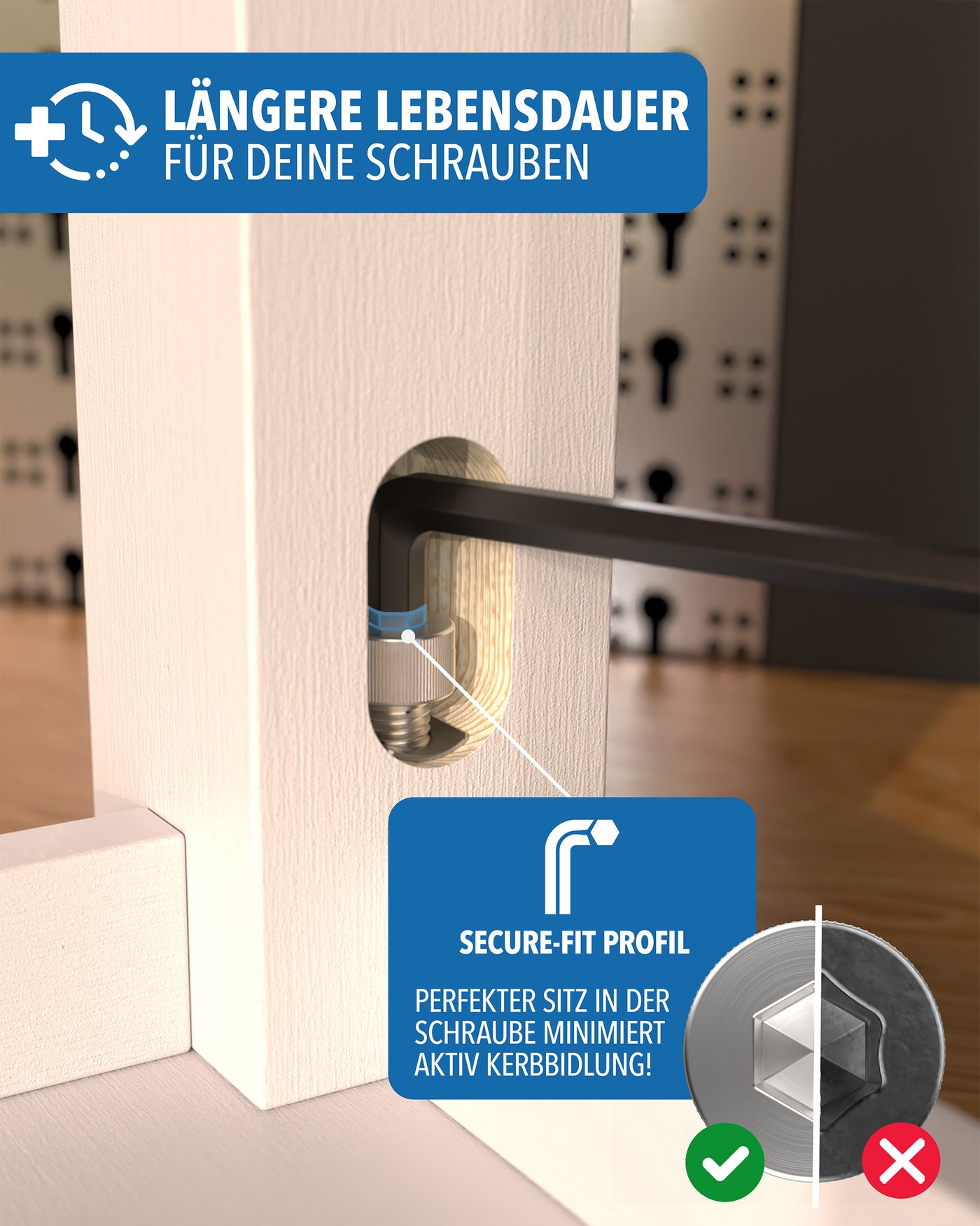 Größenübersicht des 13-teiligen Inbusschlüssel-Sets – STONE REEF