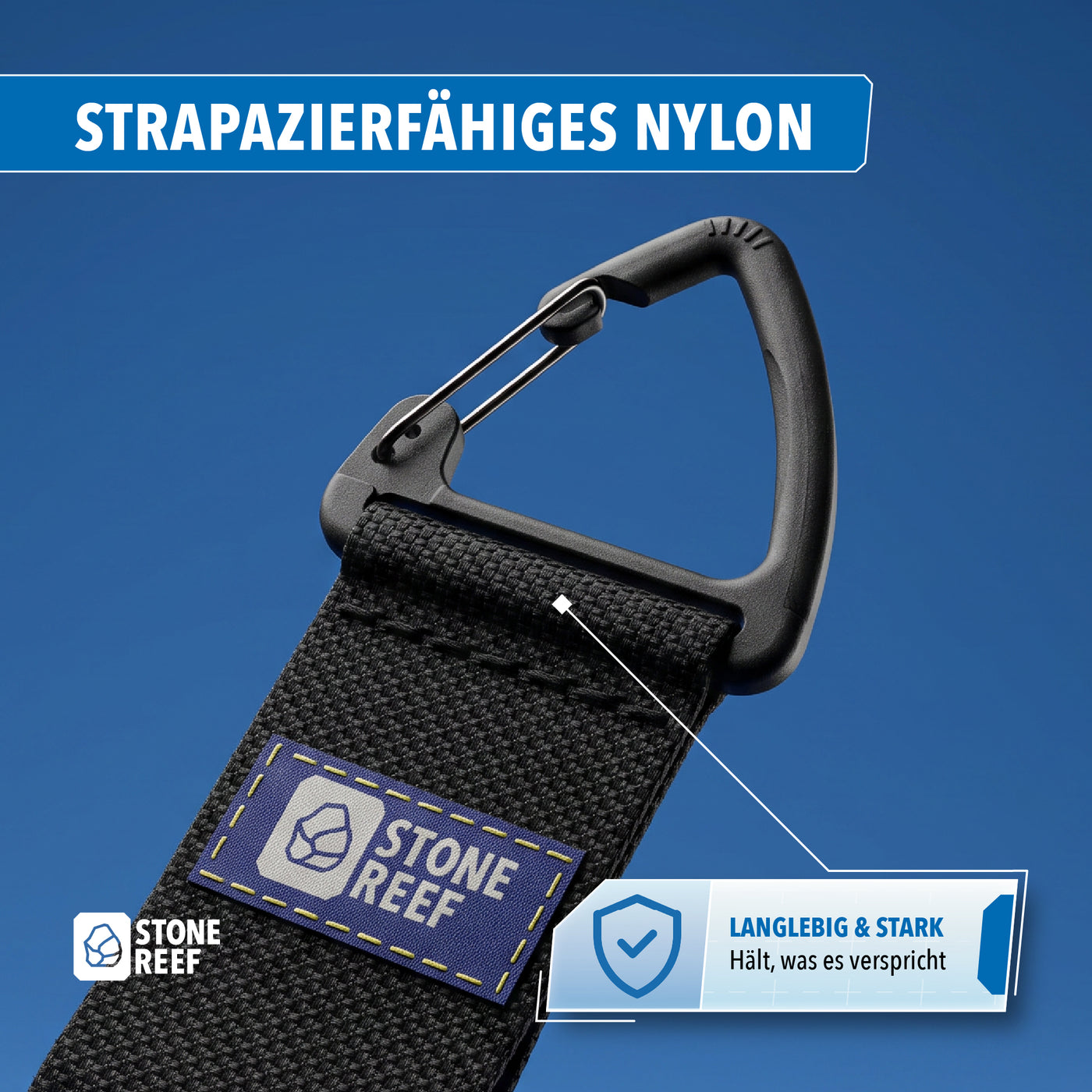 Materialdetail des flexiblen Kabelhalters – STONE REEF