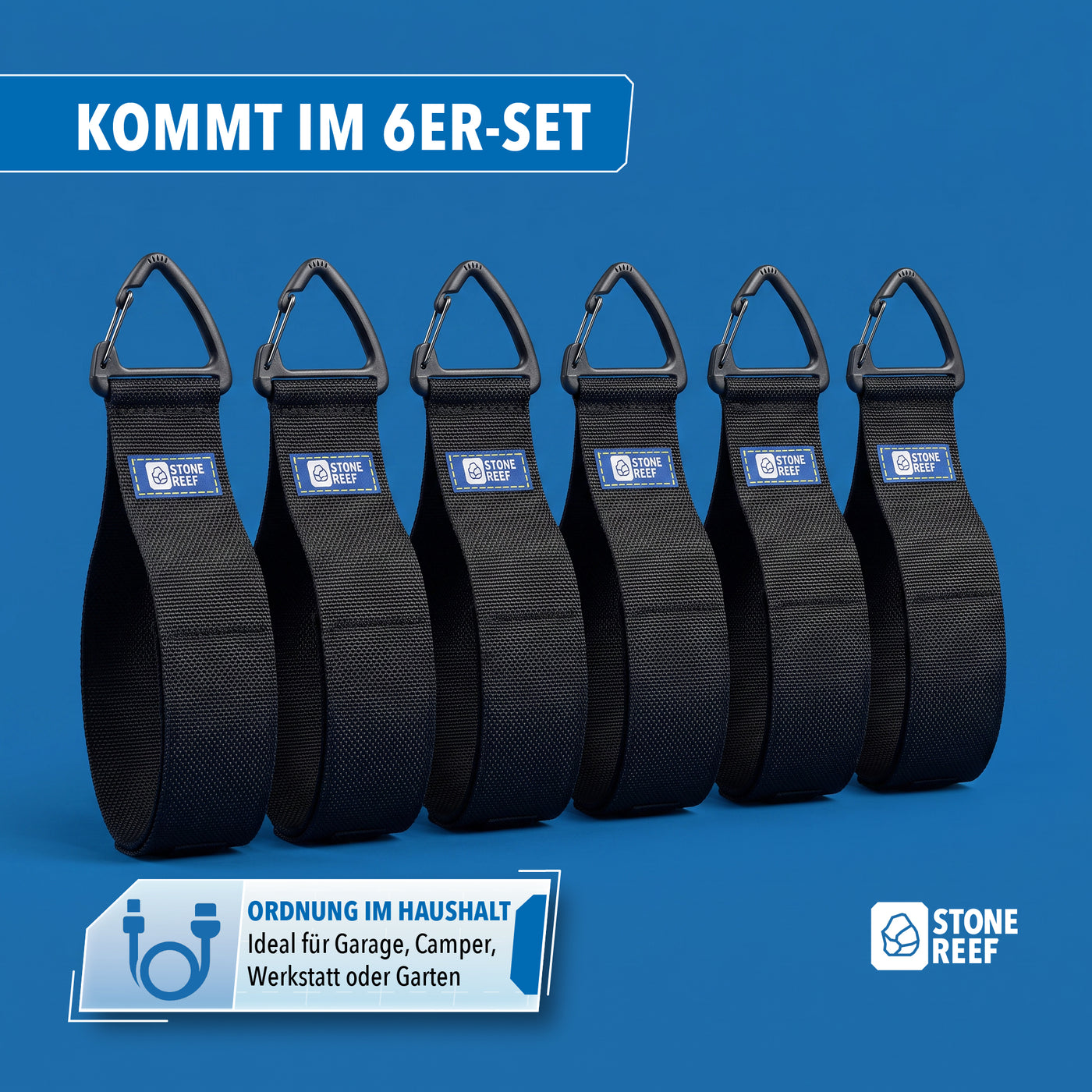 Kabelorganizer im Einsatz am Schreibtisch – STONE REEF