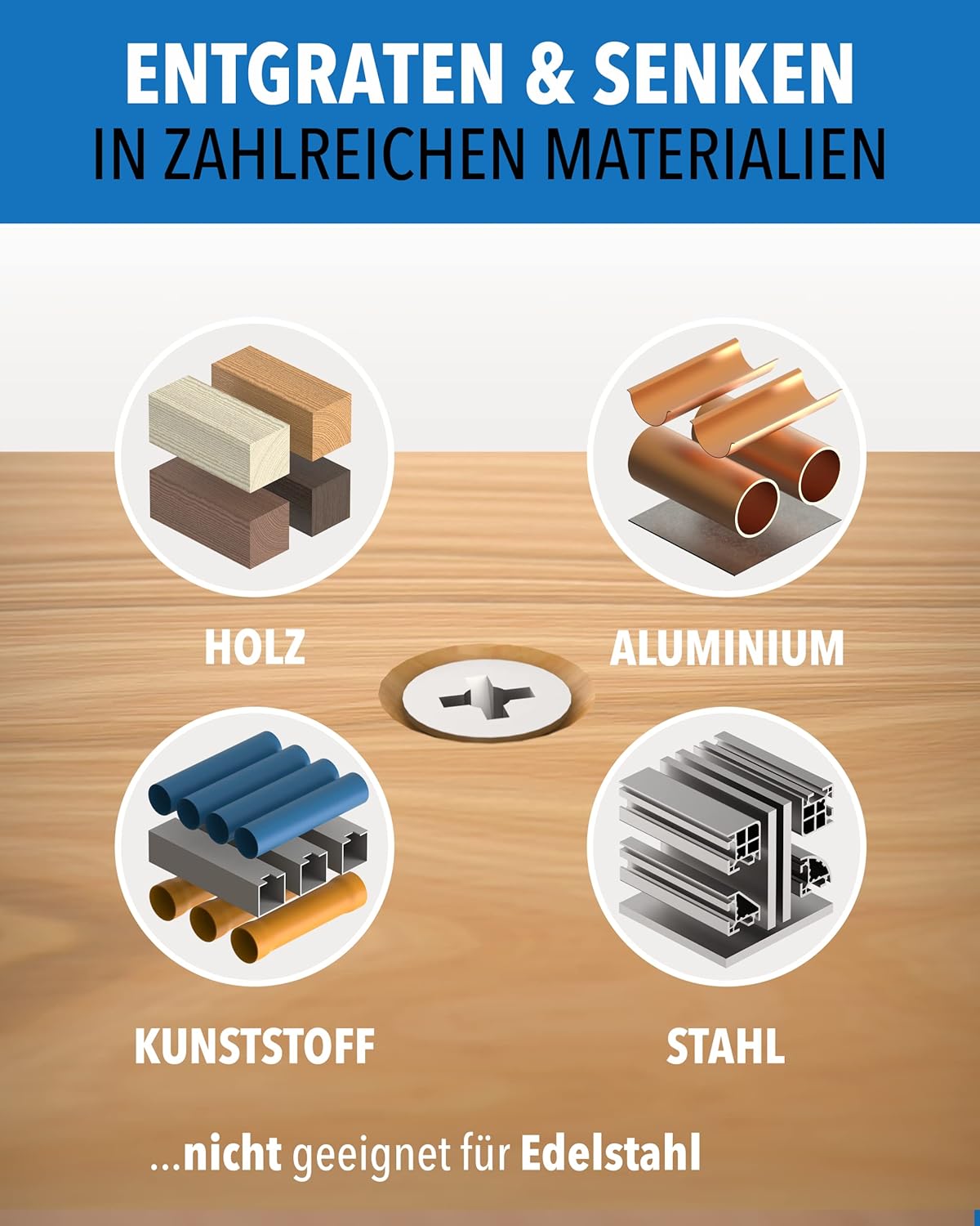 Sauberes Senkbohren mit dem Kegelsenker im Detail – STONE REEF