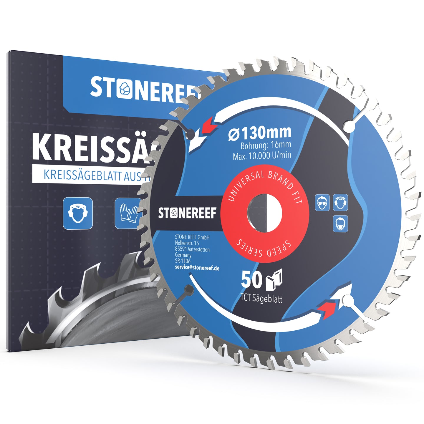 Kreissägeblatt 130 x 16 mm als Hauptbild für präzise Schnitte – STONE REEF