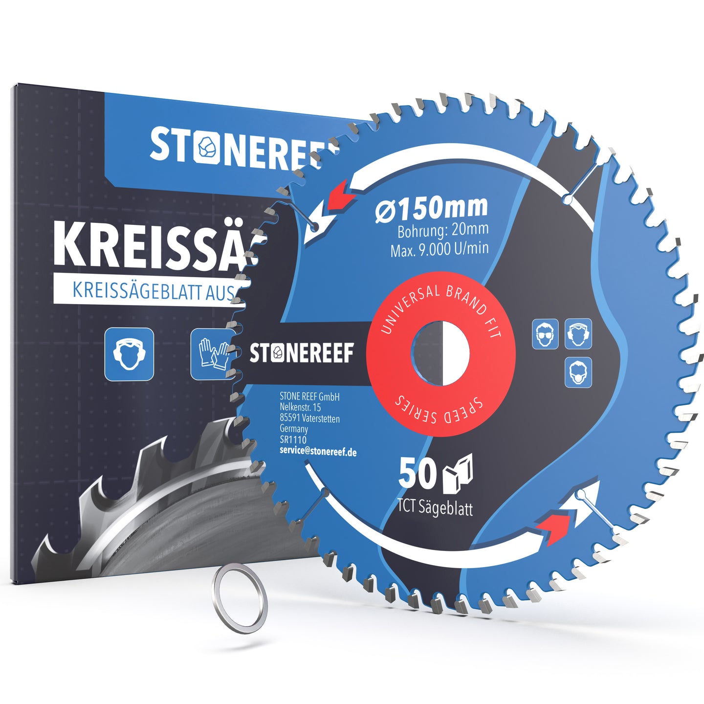 Kreissägeblatt 150 x 20 mm als Hauptbild für präzise Schnitte – STONE REEF