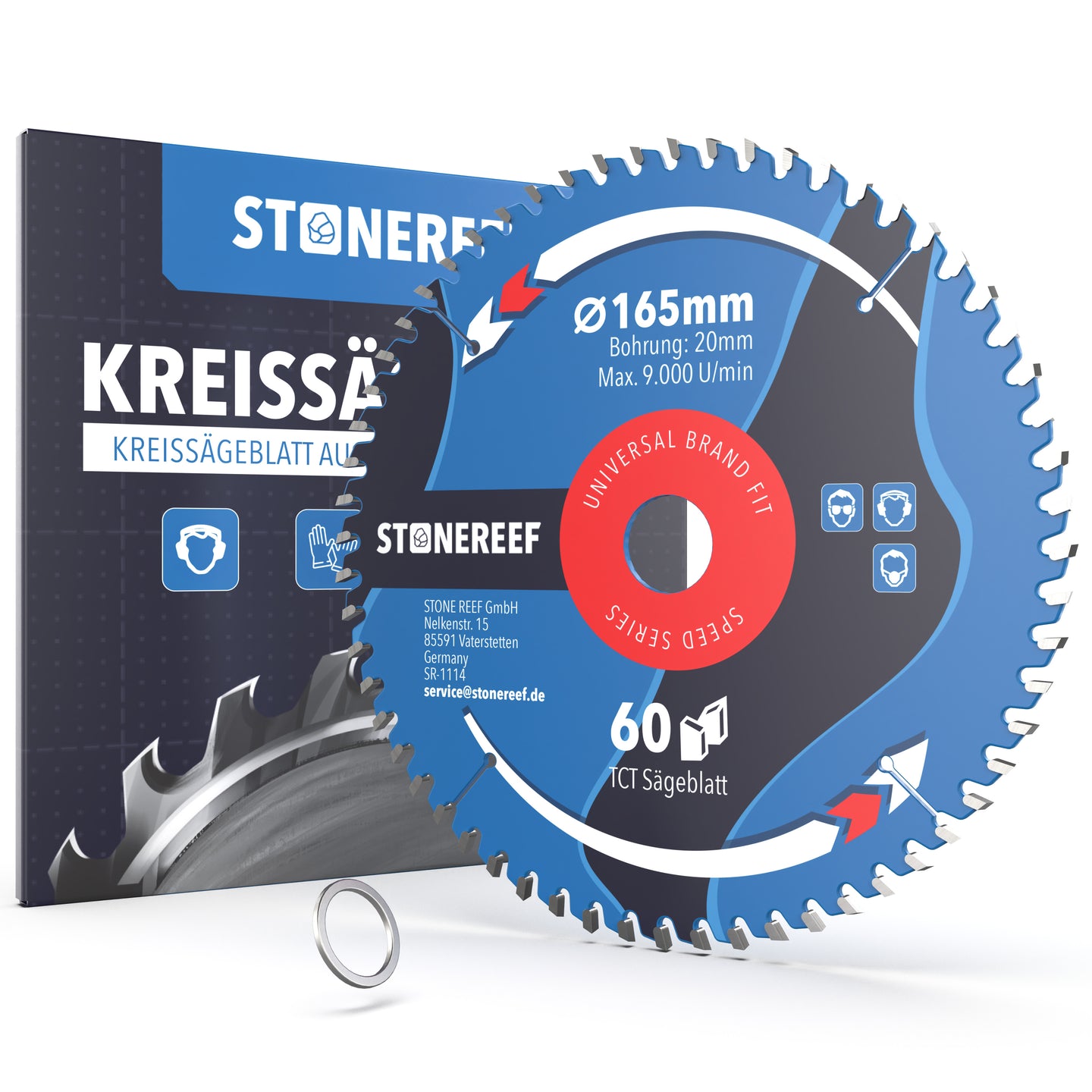 Kreissägeblatt 165 x 20 mm als Hauptbild für präzise Schnitte – STONE REEF