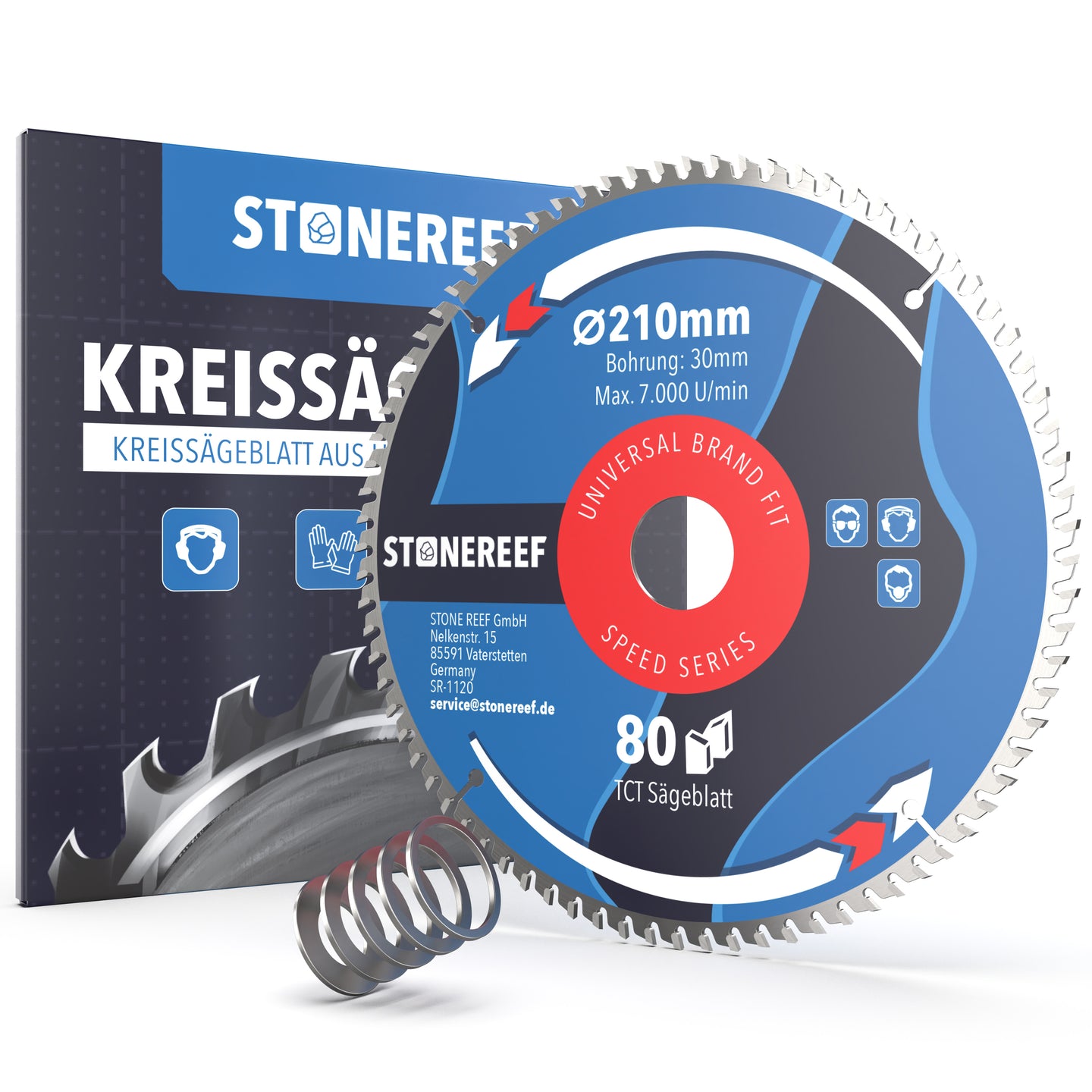 Kreissägeblatt 210 x 30 mm als Hauptbild für präzise Schnitte – STONE REEF