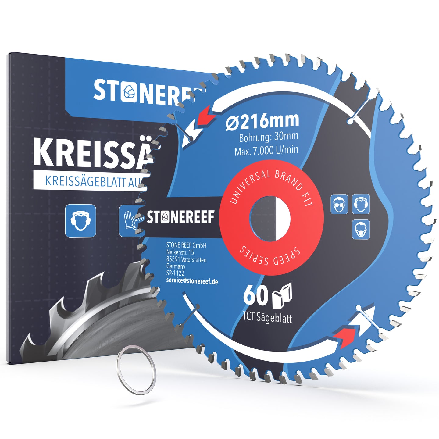 Kreissägeblatt 216 x 30 mm als Hauptbild für präzise Schnitte – STONE REEF