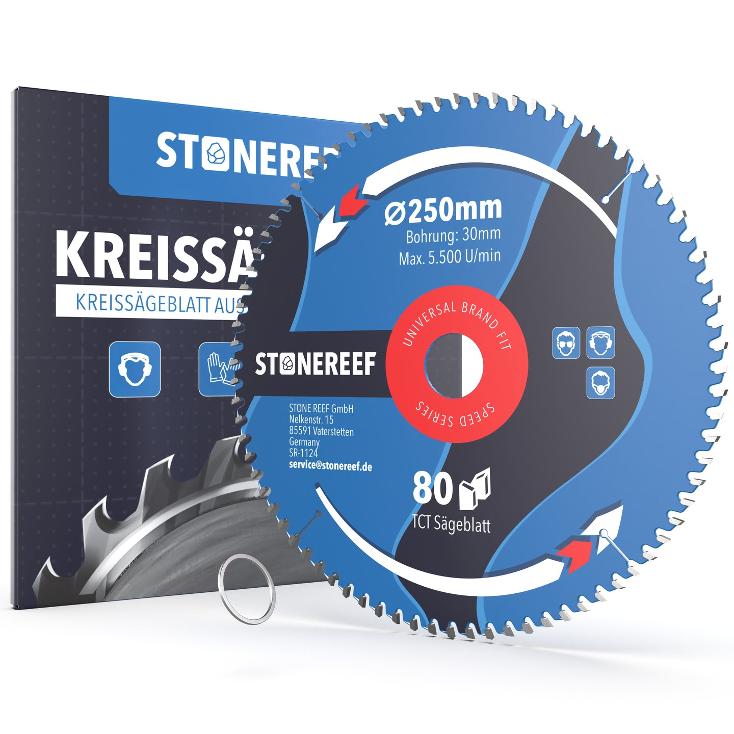 Kreissägeblatt 250 x 30 mm als Hauptbild für präzise Schnitte – STONE REEF