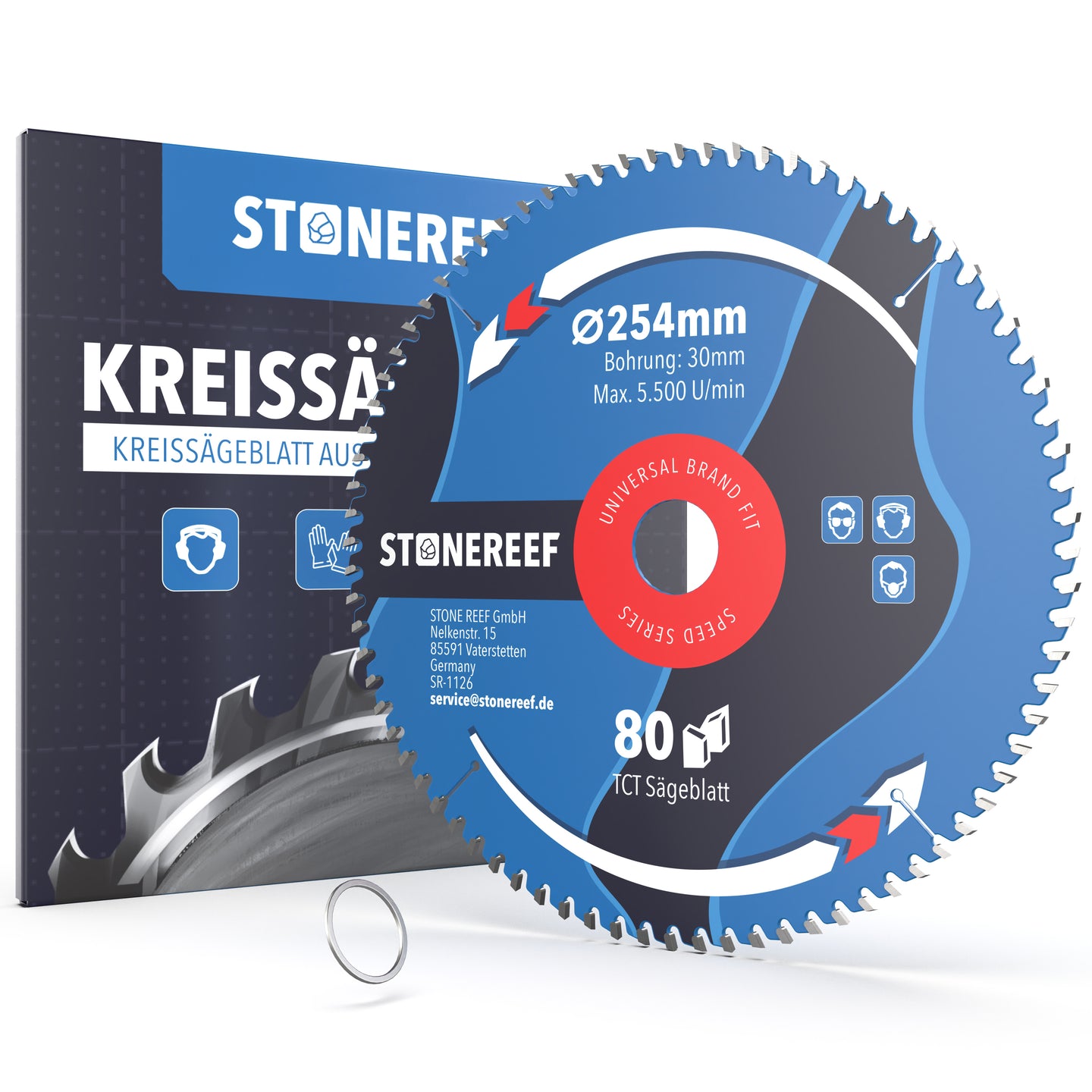 Kreissägeblatt 254 x 30 mm als Hauptbild für präzise Schnitte – STONE REEF