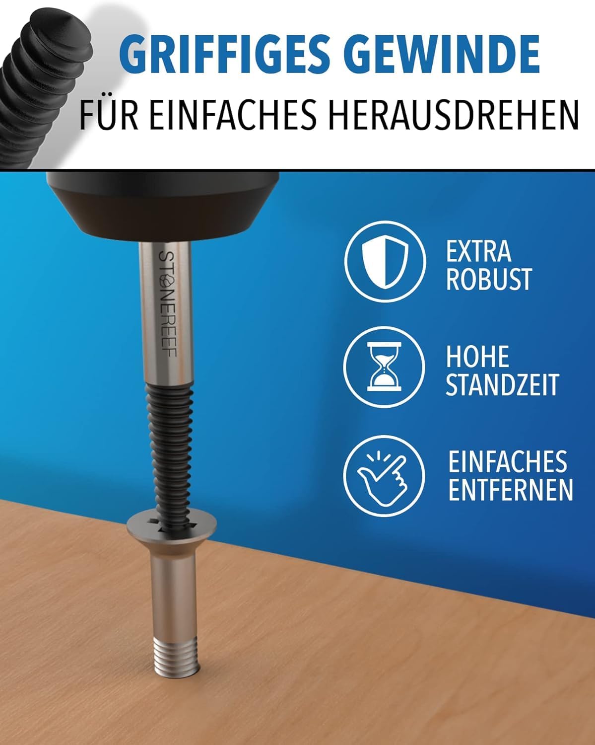 Linksausdreher im Einsatz in Metall und Holz – STONE REEF