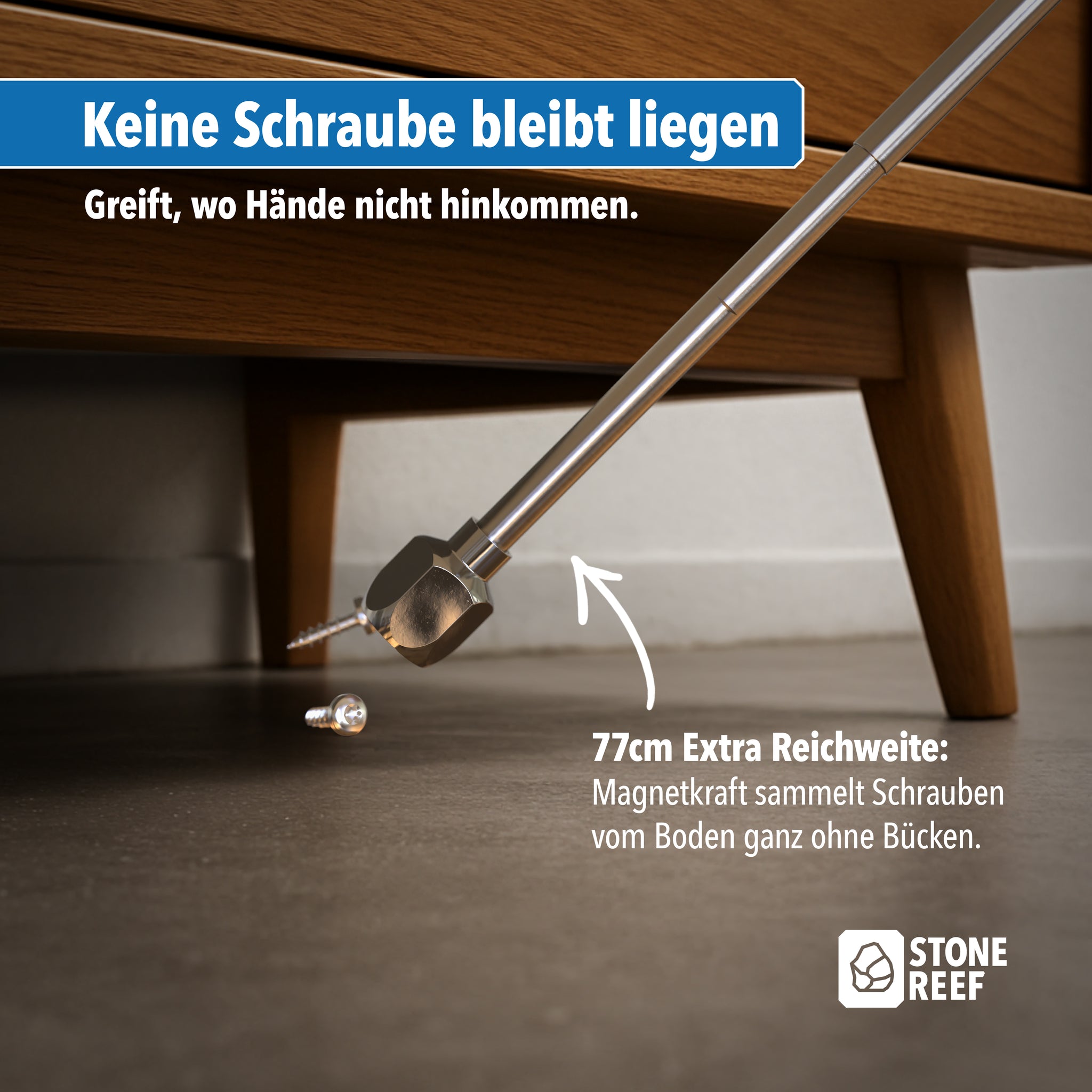 Auslösehebel des Magnethebers zum Loslassen der Kleinteile – STONE REEF