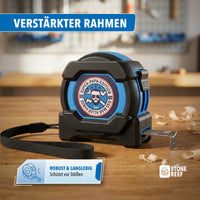 Gut ablesbare Skala des Maßbands im Detail – STONE REEF