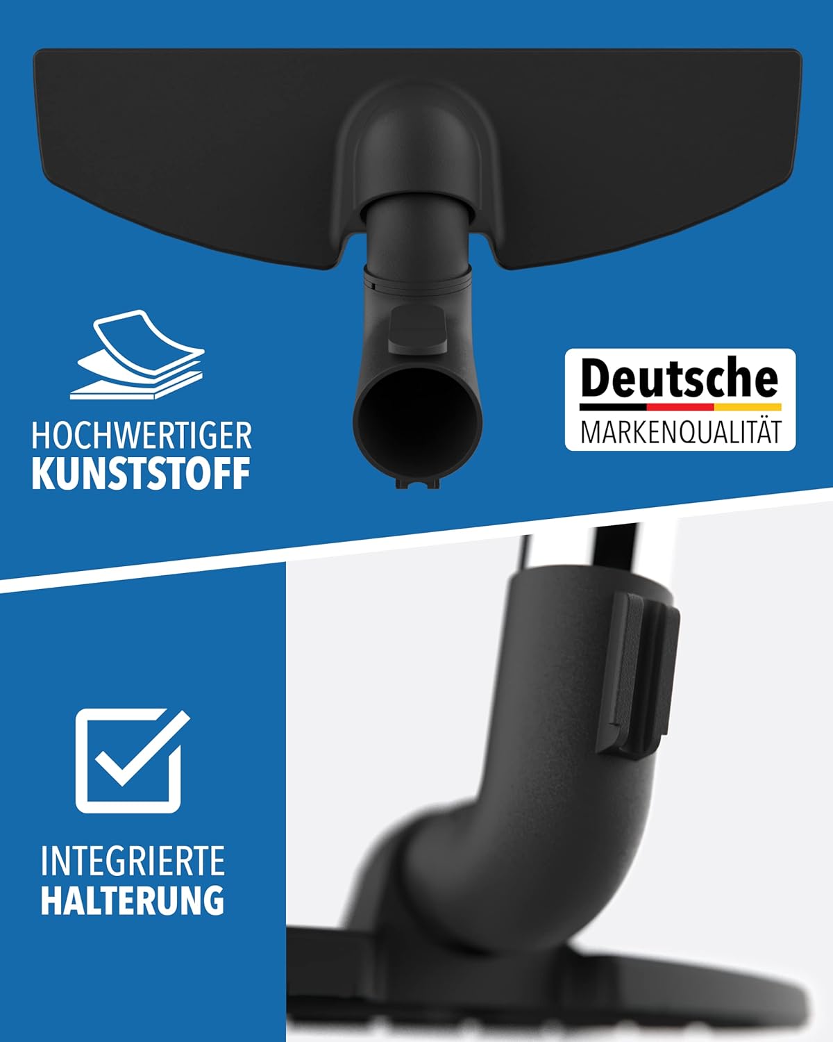 Anschluss der Parkettbürste am Miele Staubsauger – STONE REEF