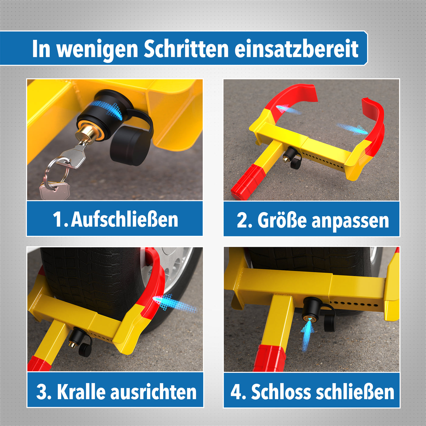 Robuster Stahl der Parkkralle im Detail – STONE REEF