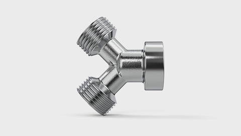 Y-Verteiler aus Messing mit Innengewinde im Produktvideo – STONE REEF