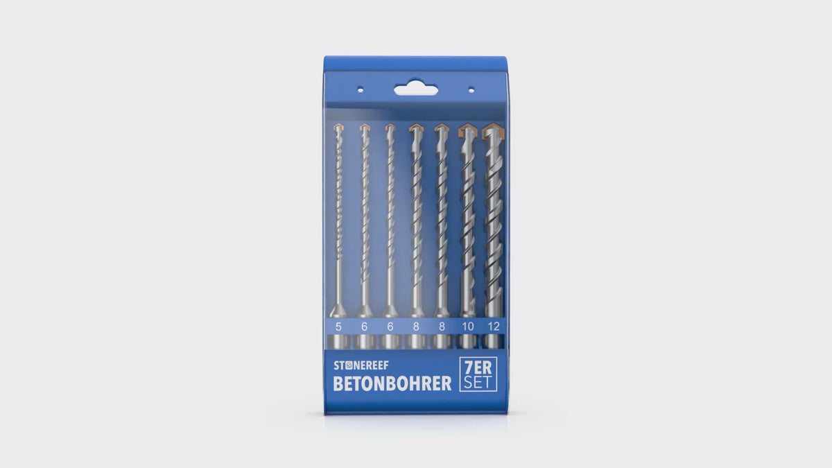 Produktvideo: SDS Plus Betonbohrer-Set mit Meißelschneide im praktischen Einsatz – STONE REEF