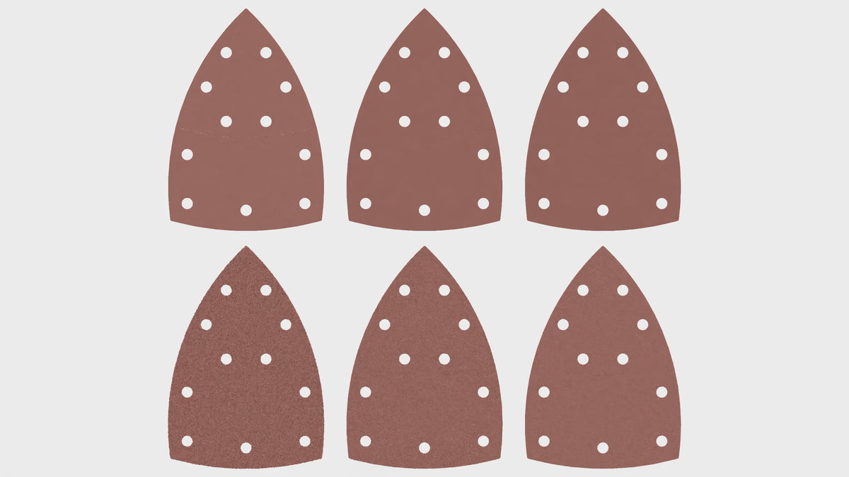 60-teiliges Schleifpapier-Set für Dreieckschleifer und Multischleifer im Produktvideo – STONE REEF