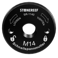 Interaktives 3D-Modell: STONE REEF M14 Schnellspannmutter für schnellen Scheibenwechsel