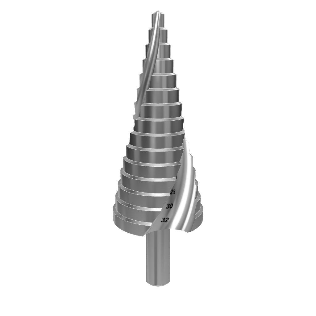 Interaktives 3D-Modell: STONE REEF Stufenbohrer Ø 4-32mm für gratfreies Bohren
