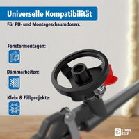 Maße und Abmessungen der PU Schaumpistole – STONE REEF