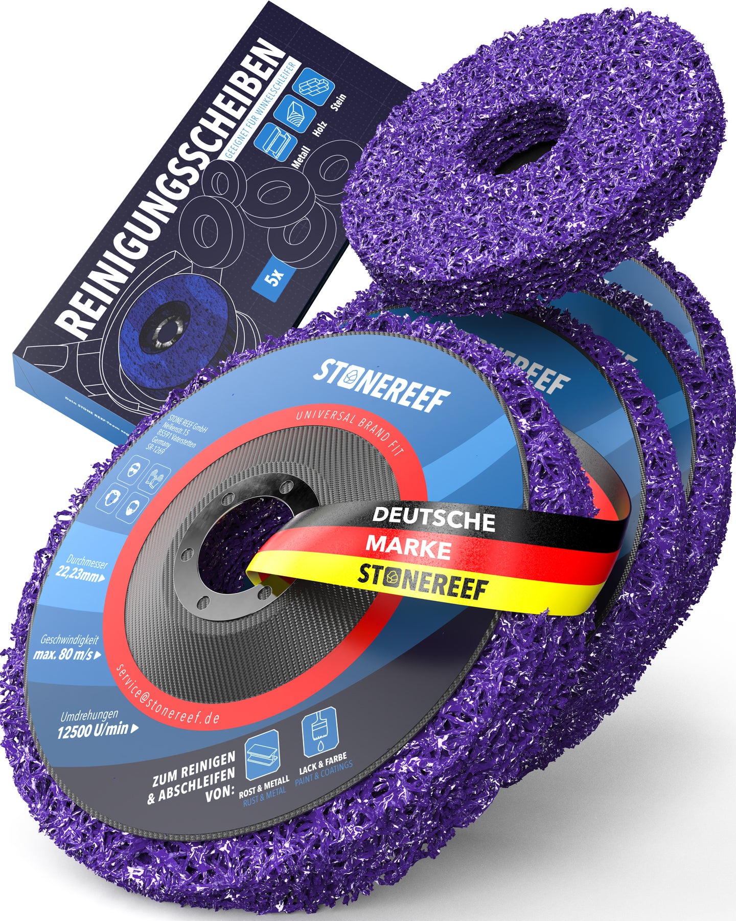 Reinigungsscheiben 5er Set für rückstandsfreie Reinigung – STONE REEF