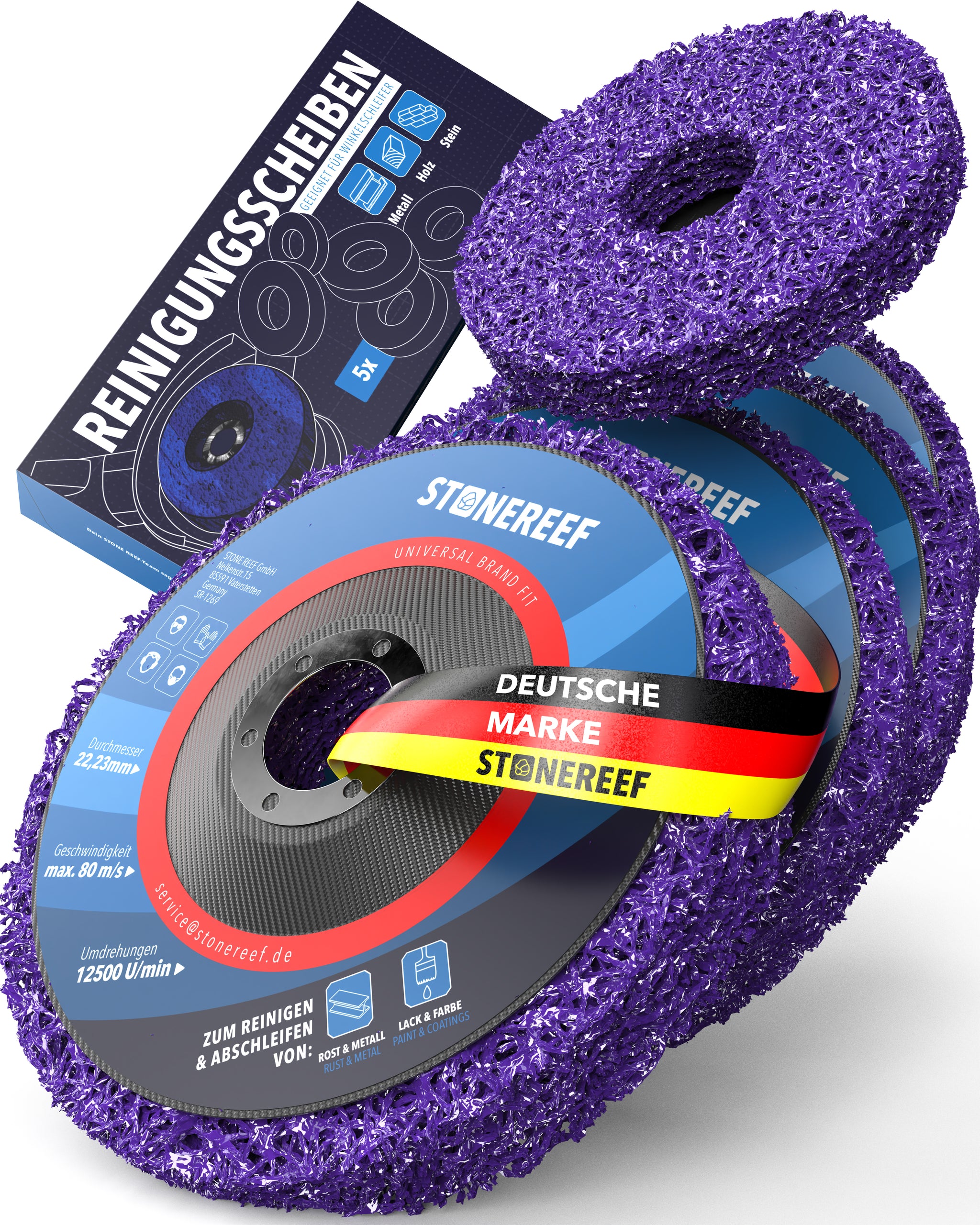 Reinigungsscheiben 5er Set für rückstandsfreie Reinigung – STONE REEF