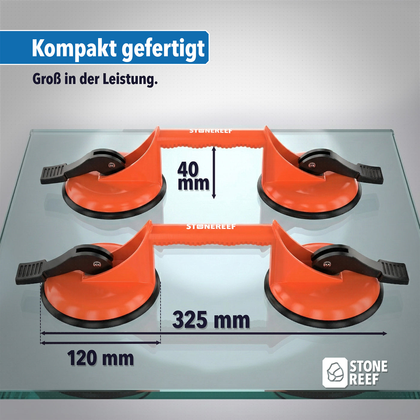 Saugheber im praktischen 2er-Pack – STONE REEF