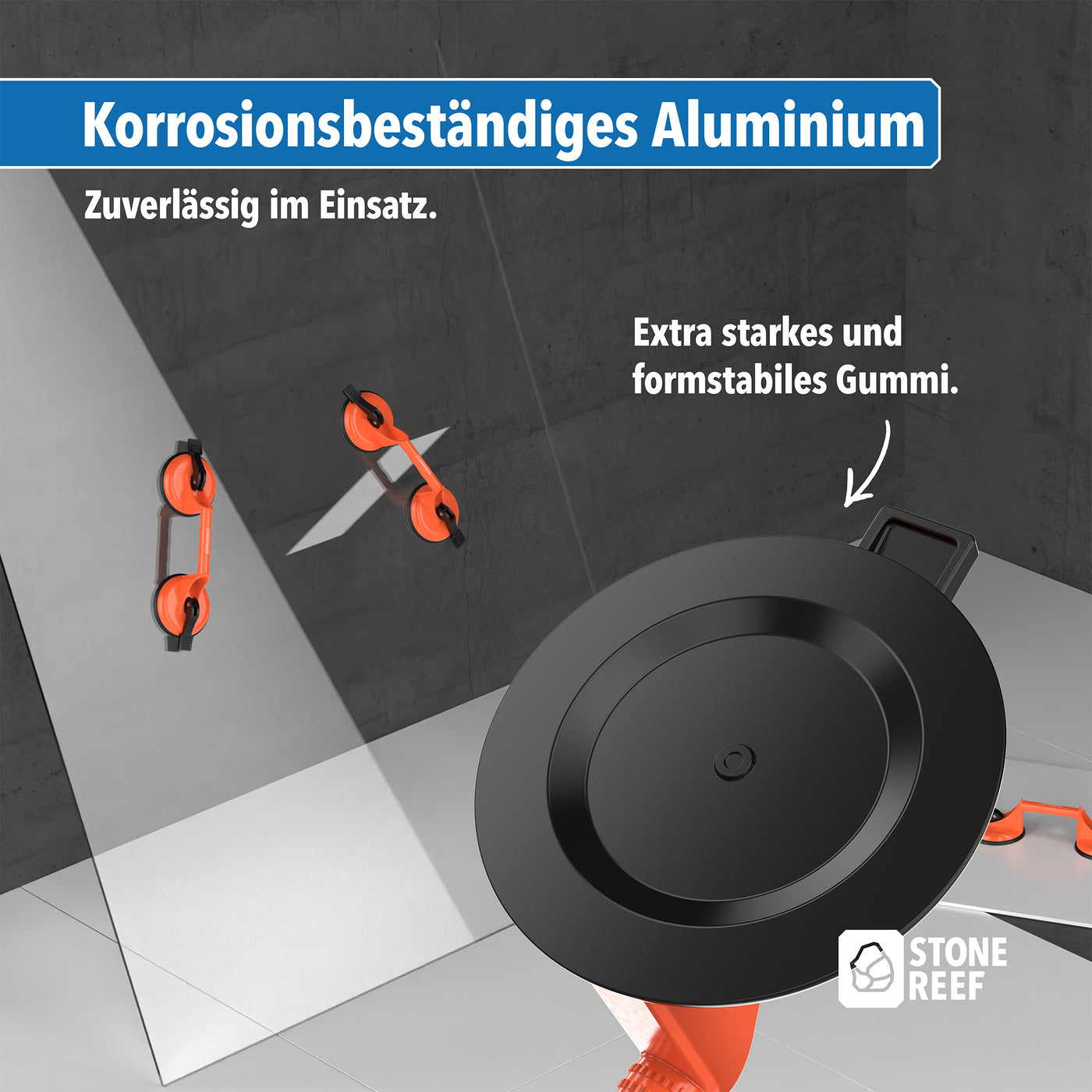 Ergonomischer Griff des Saughebers – STONE REEF
