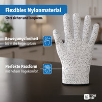 Größe M der Schnittschutzhandschuhe im Detail – STONE REEF