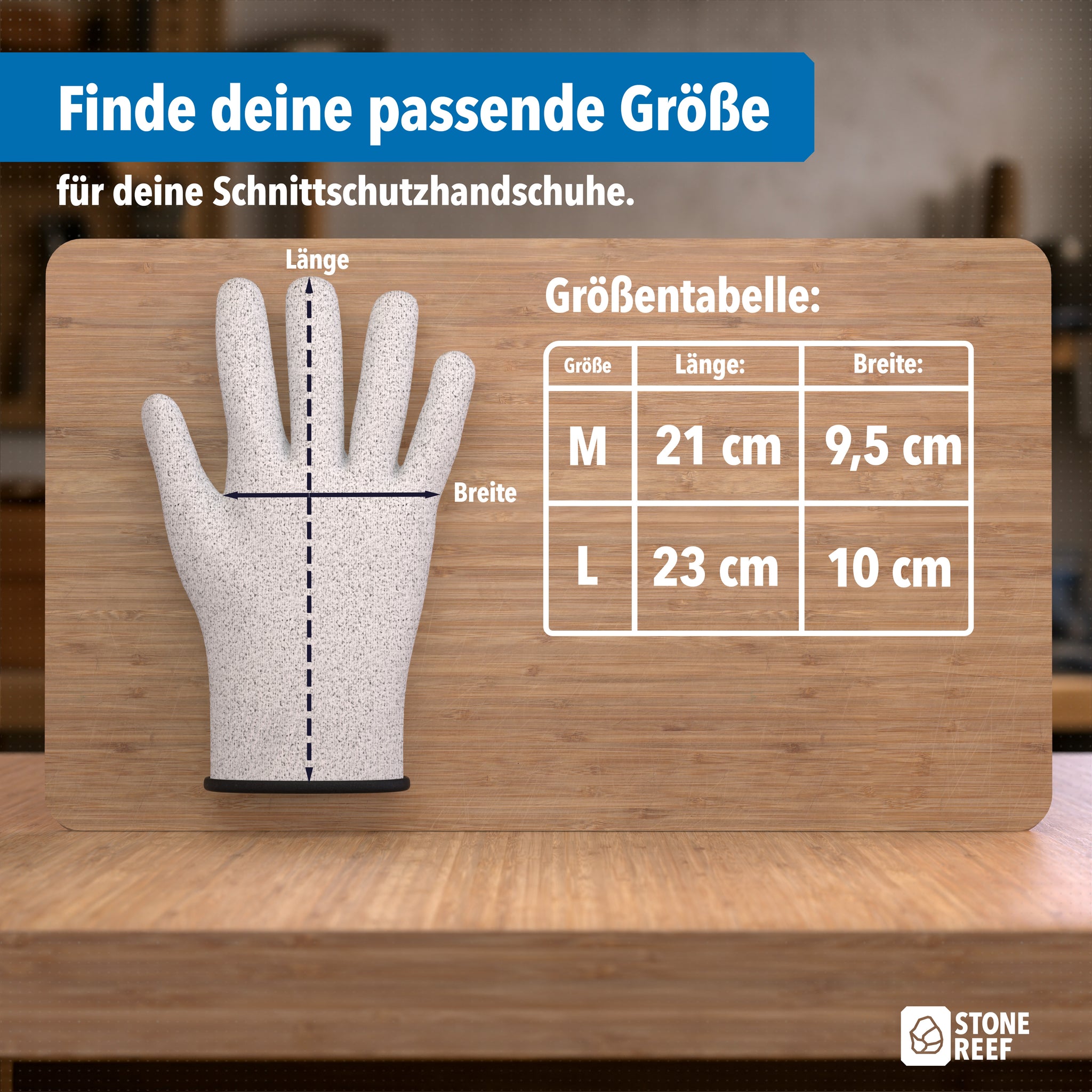 Lieferumfang der Schnittschutzhandschuhe im Überblick – STONE REEF