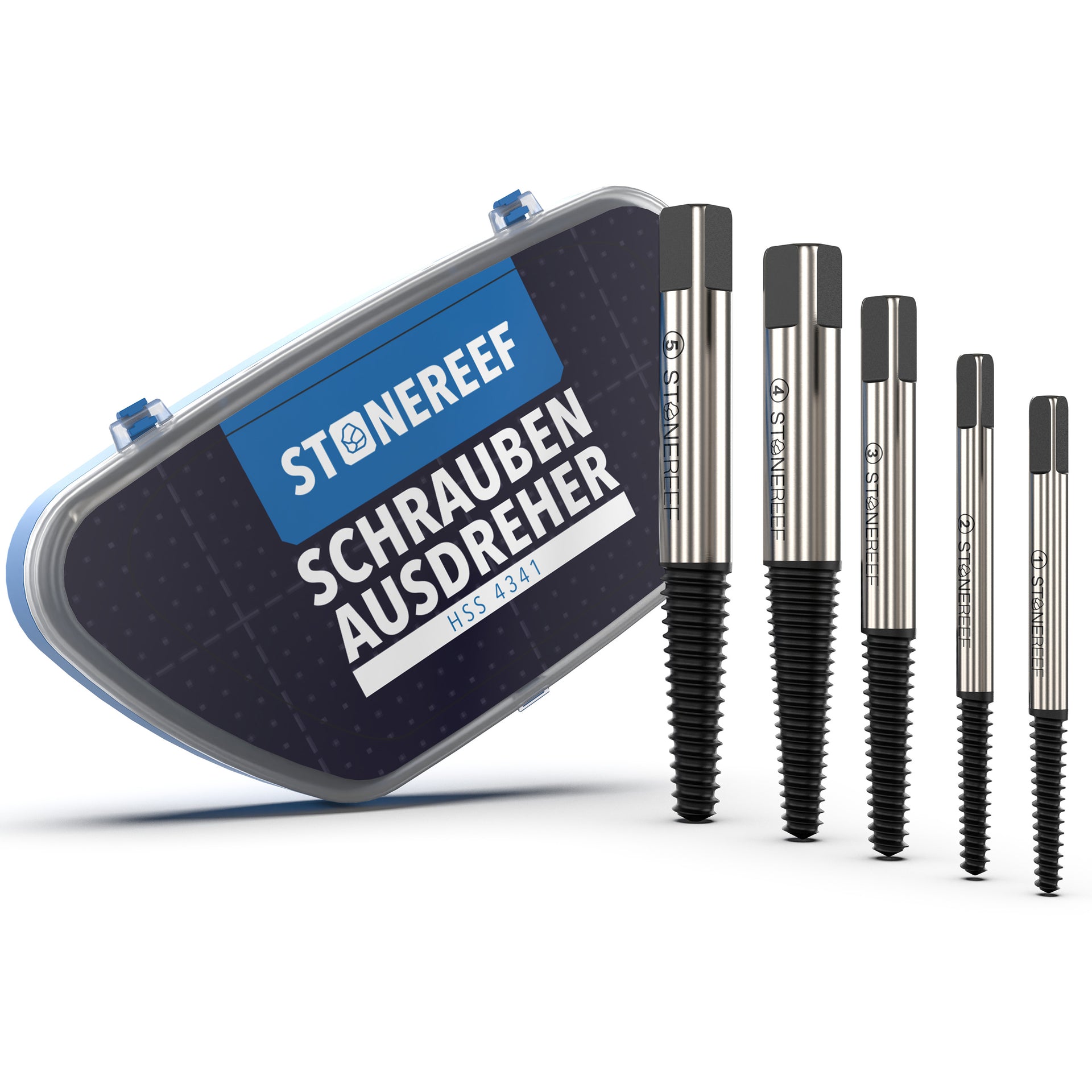 Schraubenausdreher 5er Set aus HSS-6542-Stahl – STONE REEF