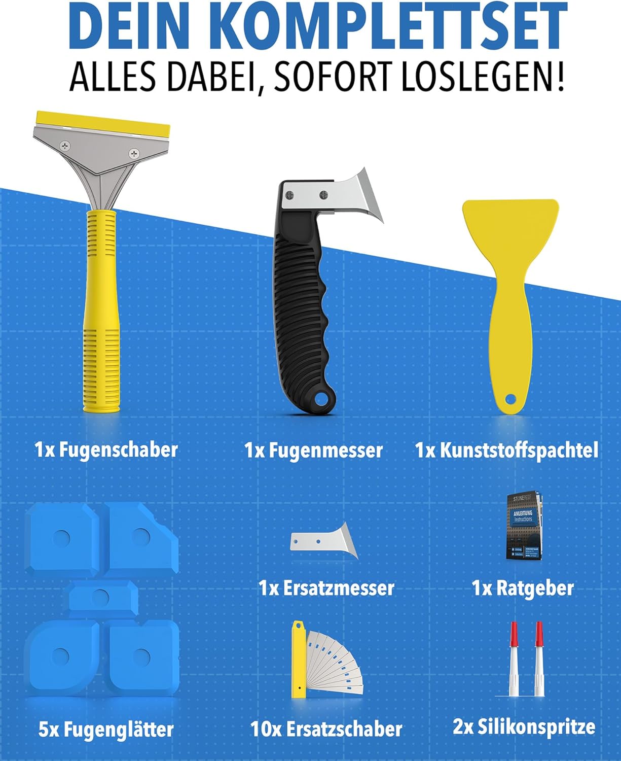 Vorher-Nachher: saubere Silikonfuge nach der Erneuerung – STONE REEF