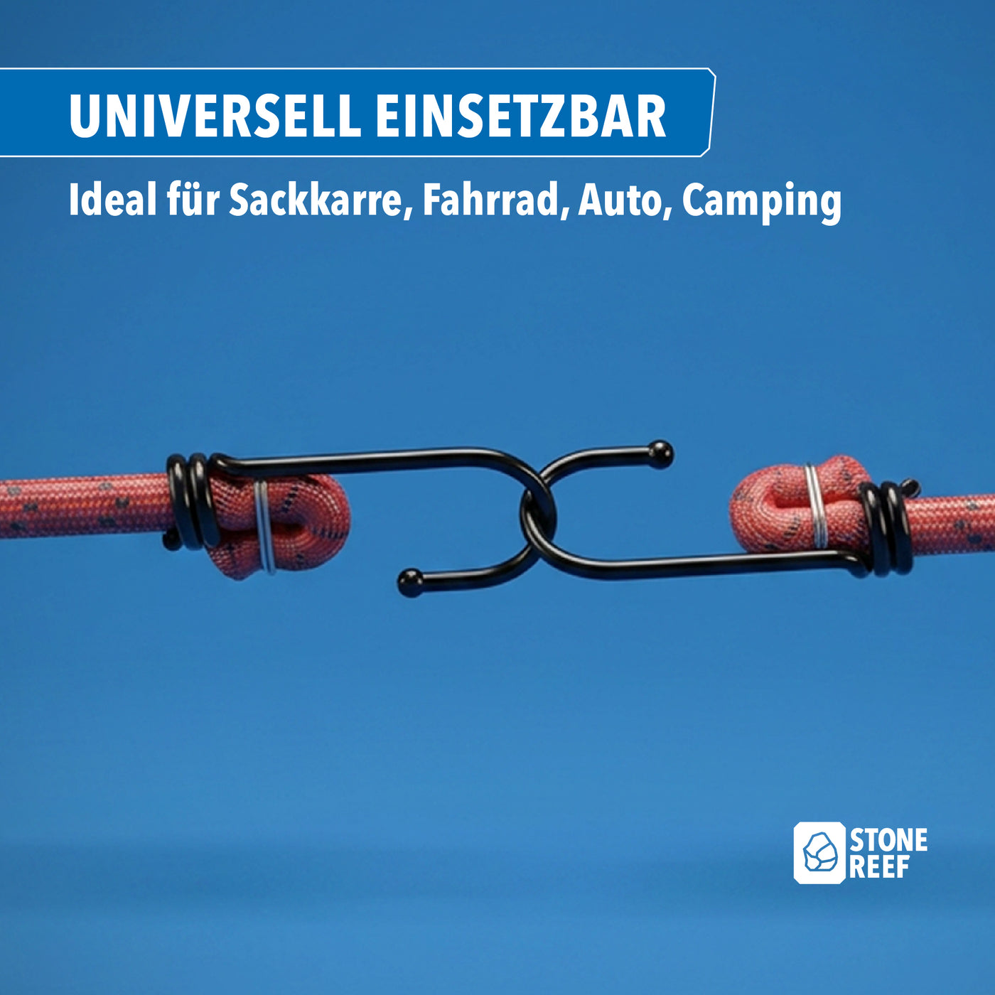 Materialdetail der elastischen Spanngummis – STONE REEF