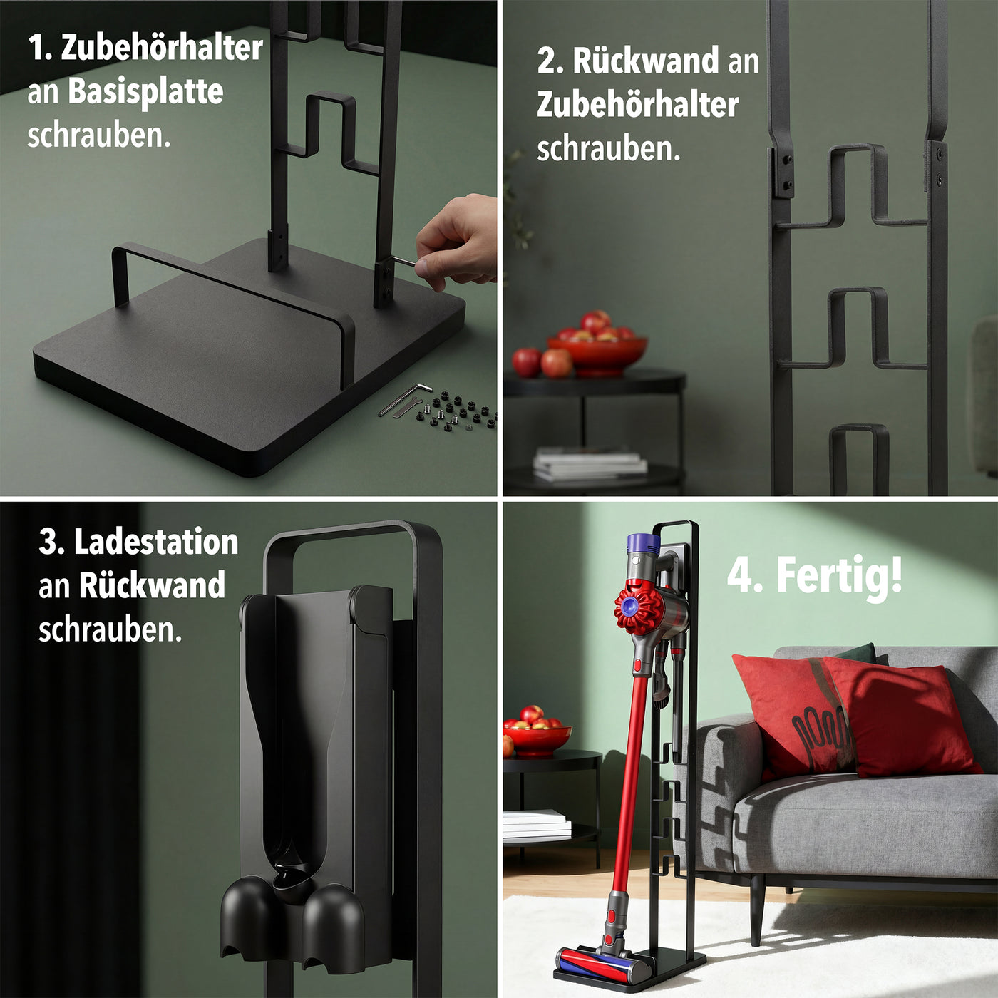 Nahaufnahme des Materials des Dyson Ständers – STONE REEF