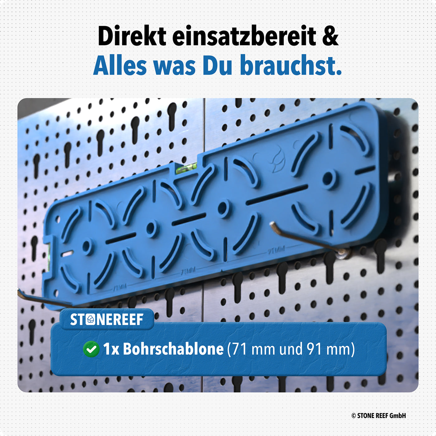 Robustes Material der Bohrschablone – STONE REEF