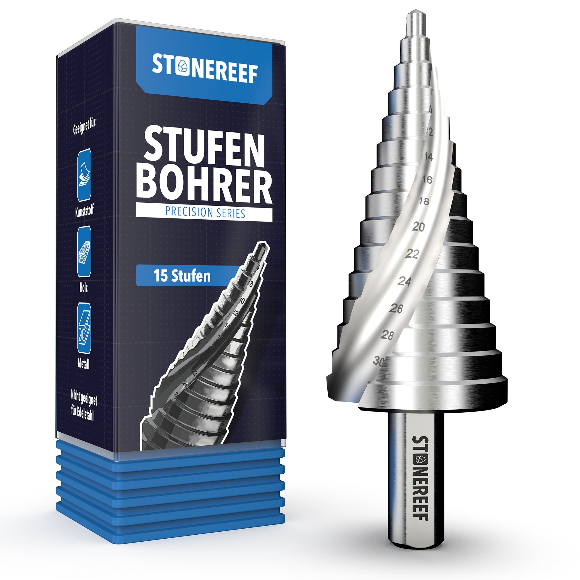 Stufenbohrer Ø 4-32mm für gratfreies Bohren – STONE REEF