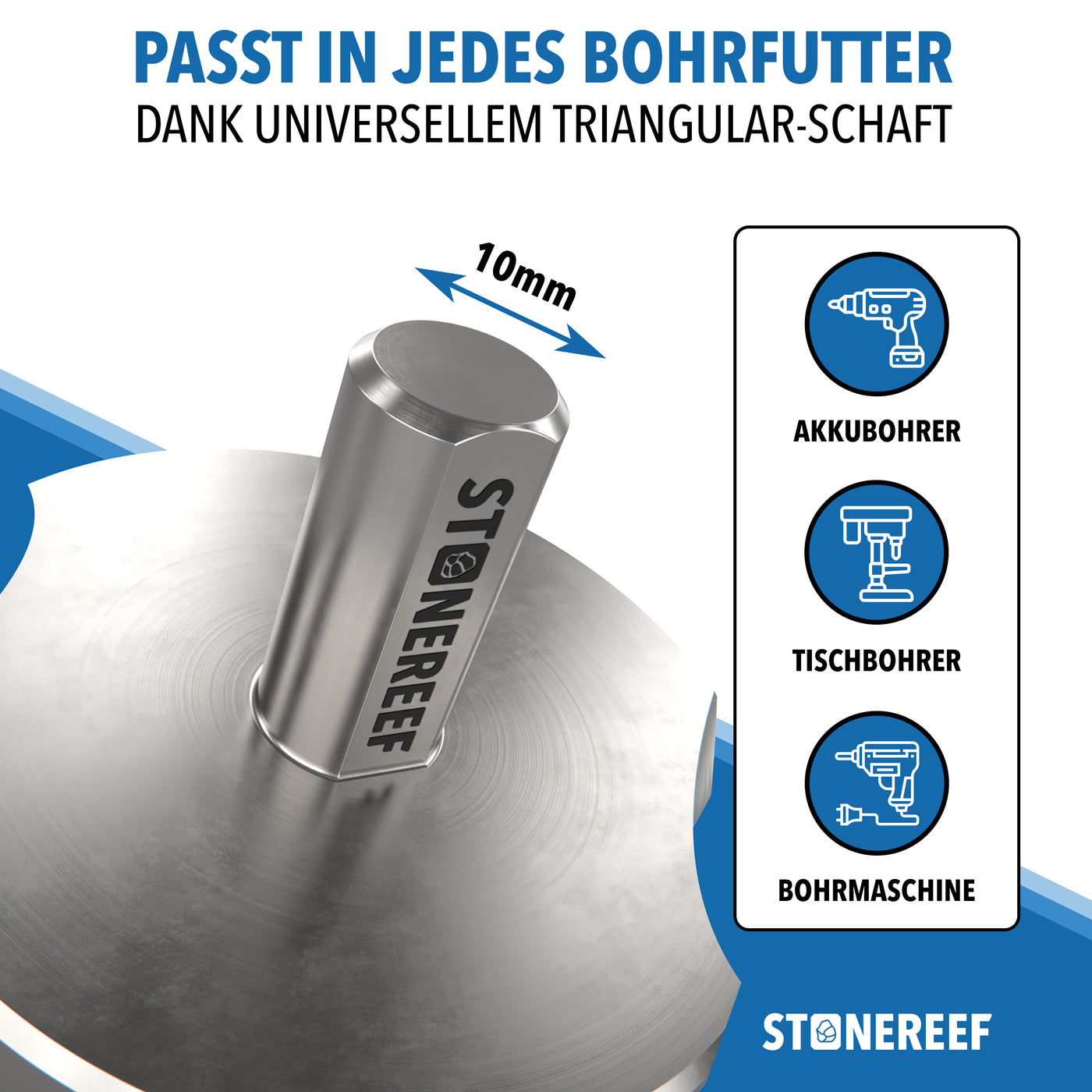 Bohrstufen und Durchmesser-Übersicht des Stufenbohrers – STONE REEF
