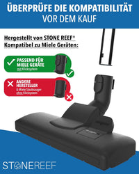 Umschaltdüse beim Wechsel zwischen Teppich und Hartboden im Einsatz – STONE REEF